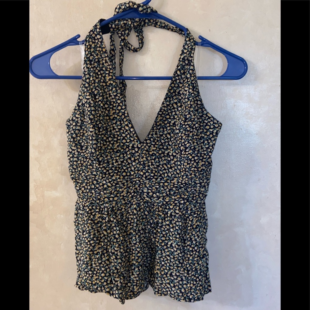 American Eagle floral halter top NWT